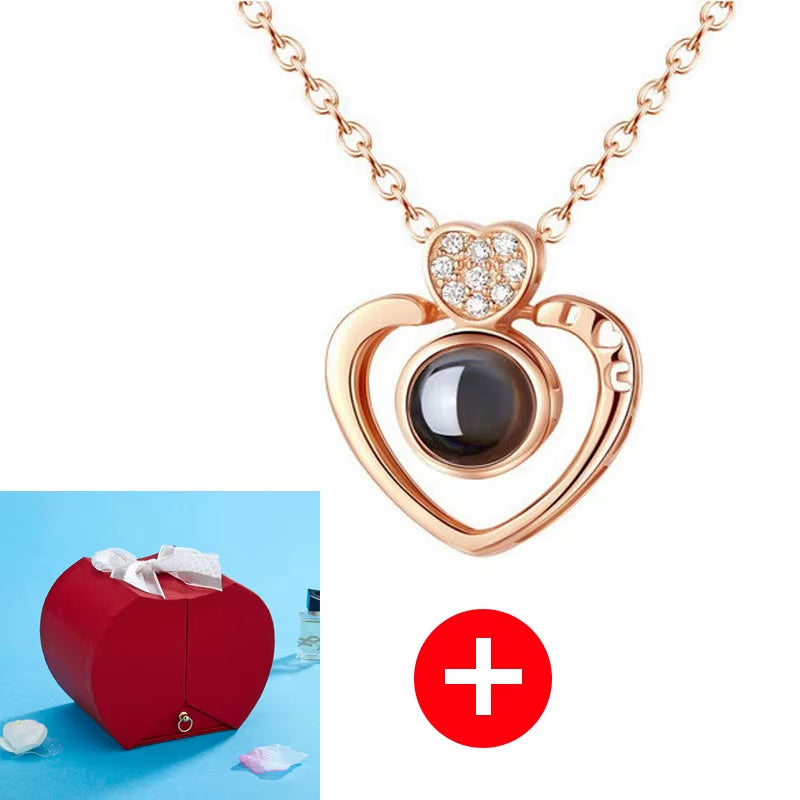 2023 Christmas Gift Red&Black Apple Jewelry Box Eternal Rose for Girl Birthday Mother'S Day Valentine'S Day New Year Gift