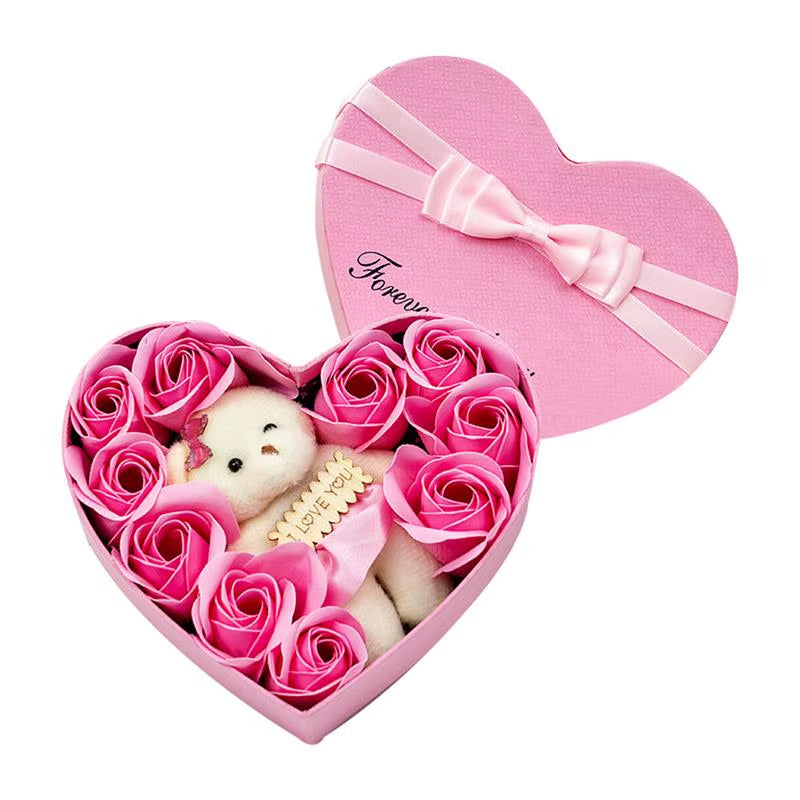 10-Piece Soap Rose Flower Gift Box - Ideal for Birthdays, Valentine's Day, Weddings, and Mother's Day for Girlfriends, Wives, and Mothers